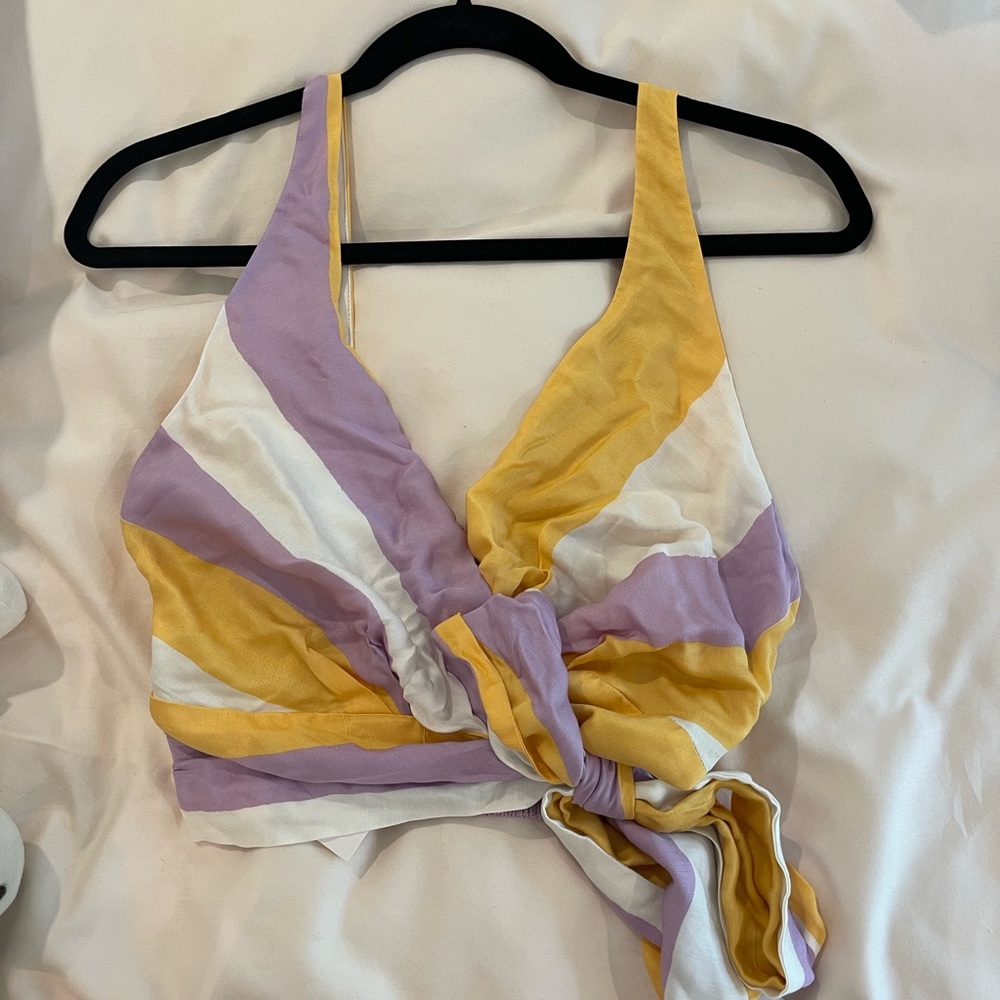 Zara front tie top